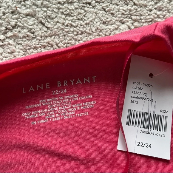 Lane Bryant cardigan open front lightweight pink 22 / 24 new - Picture 3 of 7
